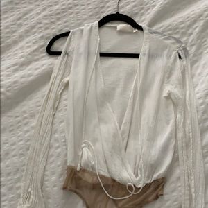 White bodysuit from The Jetset Diaries